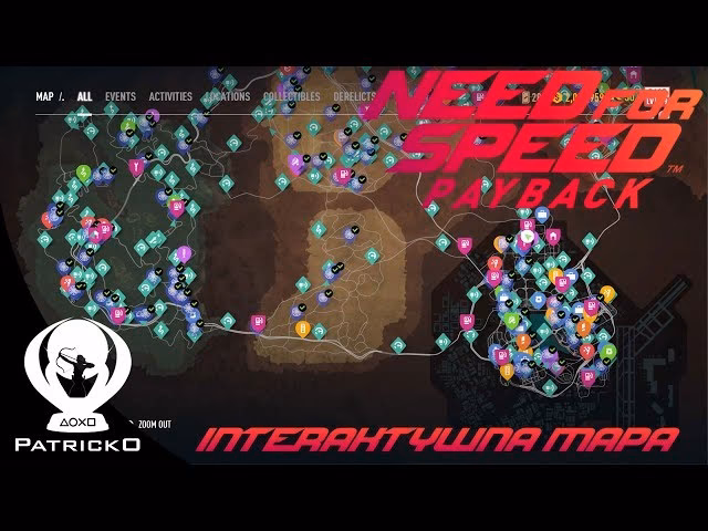 Is there an interactive map of Fortune Valley for need for Speed Payback?